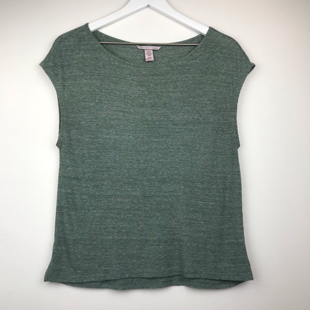 Victoria’s Secret Olive Ribbed Lounge Wear Top
